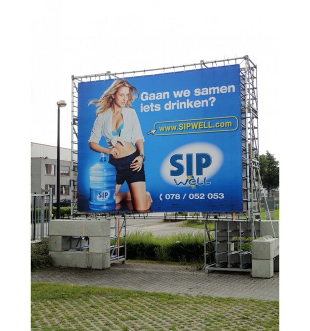 Reclame op autoborden van Publi Partners